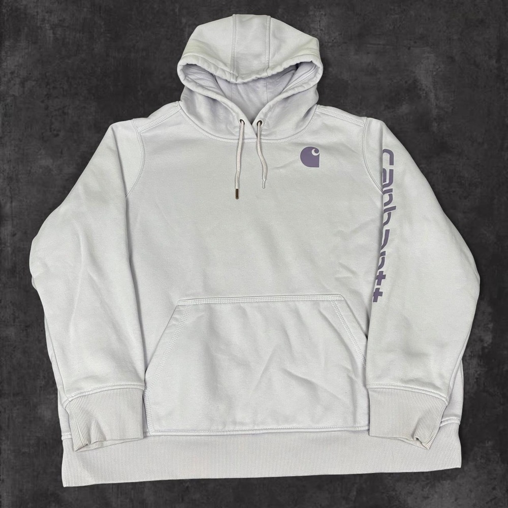 Carhartt Relaxed Fit Pullover Hoodie Women's Size 2XL Lavender Purple